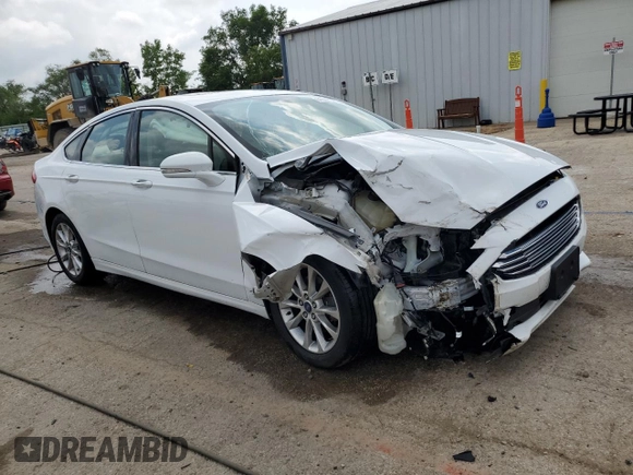 2017 Ford Fusion SE with VIN 3FA6P0HD1HR115897, listed as a Copart auction lot 61087315 with 124,311 mi miles and Salvage title. Bid and sale history available at DreamBid. Image 4.