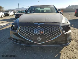 2020 Genesis G90 3.3T Premium with VIN KMTF34PA4LU076259, listed as a Copart auction lot 87943615 with 61,425 mi miles and Salvage Title. Bid and sale history available at carsss.com. Image 5.