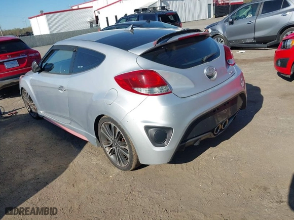 2016 Hyundai Veloster Turbo with VIN KMHTC6AE1GU254168, listed as a IAAI auction lot 42003625 with 92,868 mi miles. Bid and sale history available at carsss.com. Image 3.