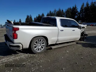 2019 Chevrolet Silverado 1500 High Country with VIN 1GCUYHEL7KZ316795, listed as a Copart auction lot 44081935 with 87,432 mi miles and Salvage Title. Bid and sale history available at carsss.com. Image 3.