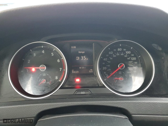 2019 Volkswagen Golf GTI S with VIN 3VW5T7AU7KM016152, listed as a Copart auction lot 82121614 with 84,220 mi miles and Salvage Title. Bid and sale history available at carsss.com. Image 9.