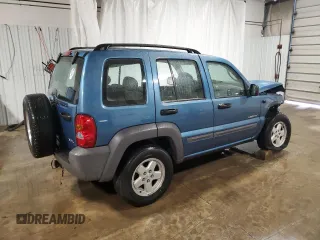 2004 Jeep Liberty Sport with VIN 1J4GK48K04W127981, listed as a Copart auction lot 51804135 with 166,710 mi miles and Salvage Title. Bid and sale history available at DreamBid. Image 3.