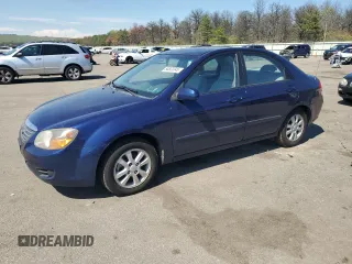2009 Kia Spectra EX with VIN KNAFE222895601417, listed as a Copart auction lot 54823345 with 109,205 mi miles and Salvage title. Bid and sale history available at DreamBid. Image 1.