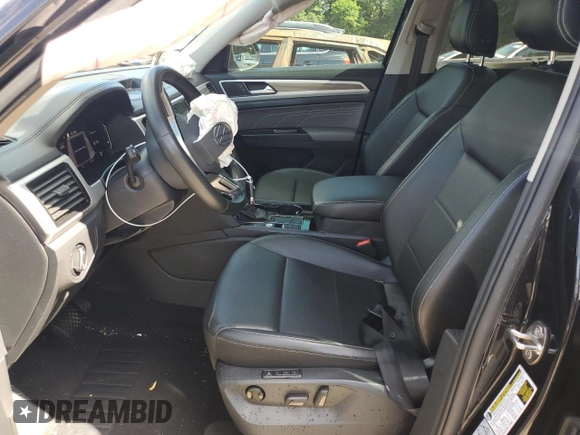 2021 Volkswagen Atlas SEL with VIN 1V2ER2CA5MC542810, listed as a Copart auction lot 57243245 with 104,505 mi miles and Salvage title. Bid and sale history available at DreamBid. Image 7.