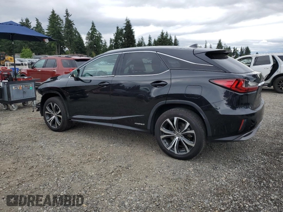 2019 Lexus RX 450h with VIN 2T2BGMCA5KC032804, listed as a Copart auction lot 62197085 with 33,205 mi miles and Salvage title. Bid and sale history available at DreamBid. Image 2.
