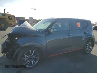 2021 Kia Soul Turbo with VIN KNDJ53AF6M7779086, listed as a Copart auction lot 81195814 with 7,479 mi miles and Salvage Title. Bid and sale history available at DreamBid. Image 1.