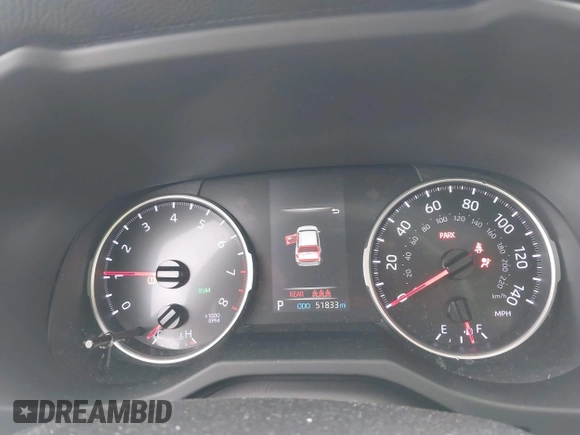 2019 Toyota RAV4 XLE with VIN JTMW1RFV6KD009277, listed as a IAAI auction lot 41678576 with 51,833 mi miles. Bid and sale history available at carsss.com. Image 7.