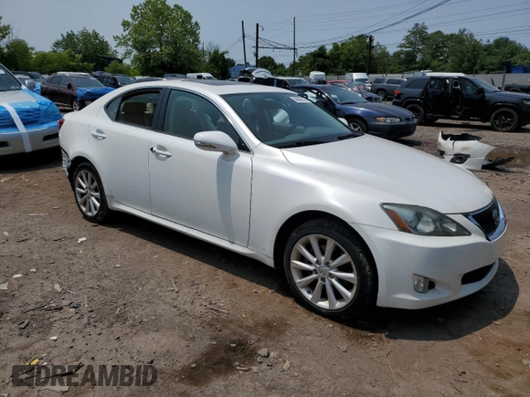 2009 Lexus IS 250 with VIN JTHCK262695029464, listed as a Copart auction lot 58056685 with Not provided miles and Salvage title. Bid and sale history available at DreamBid. Image 4.