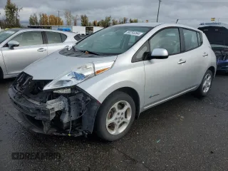 2013 Nissan LEAF S with VIN 1N4AZ0CP8DC407559, listed as a Copart auction lot 80255394 with 81,619 mi miles and Salvage Title. Bid and sale history available at carsss.com. Image 1.