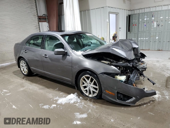 2011 Ford Fusion SEL with VIN 3FAHP0JA6BR264158, listed as a Copart auction lot 45520465 with 195,524 mi miles and Salvage Title. Bid and sale history available at DreamBid. Image 4.