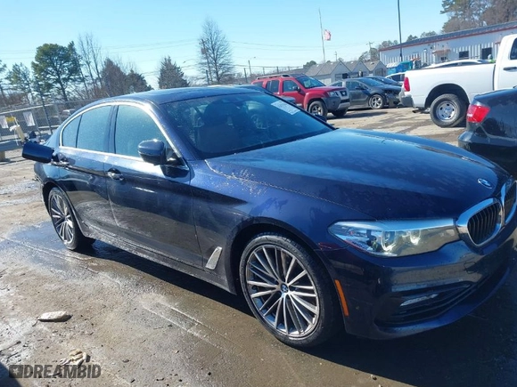 2017 BMW 5 Series 530i with VIN WBAJA5C31HWA35353, listed as a IAAI auction lot 41428394 with 86,500 mi miles. Bid and sale history available at carsss.com. Image 14.