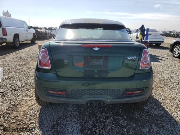 2013 MINI Cooper Coupe S with VIN WMWSX3C54DT466724, listed as a Copart auction lot 45812135 with NaN miles and Clean Title. Bid and sale history available at carsss.com. Image 6.