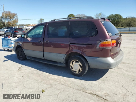 1998 Toyota Sienna LE with VIN 4T3ZF13C6WU021800, listed as a Copart auction lot 50575625 with 225,106 mi miles and Salvage Title. Bid and sale history available at DreamBid. Image 2.