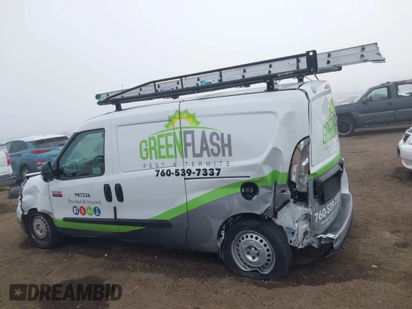2022 Ram ProMaster City Cargo with VIN ZFB636VP6N6W03133, listed as a IAAI auction lot 41529406 with 27,876 mi miles and . Bid and sale history available at DreamBid. Image 14.