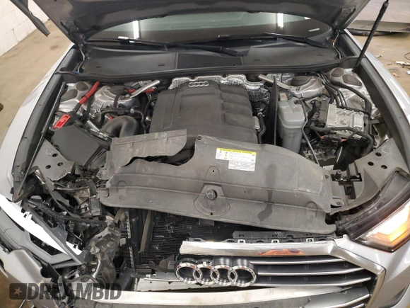2019 Audi A6 Premium with VIN WAUD8AF29KN128023, listed as a Copart auction lot 53228935 with 53,577 mi miles and Salvage title. Bid and sale history available at DreamBid. Image 11.