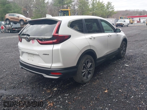 2021 Honda CR-V EX with VIN 2HKRW2H55MH636763, listed as a IAAI auction lot 41931501 with 116,061 mi miles. Bid and sale history available at carsss.com. Image 4.