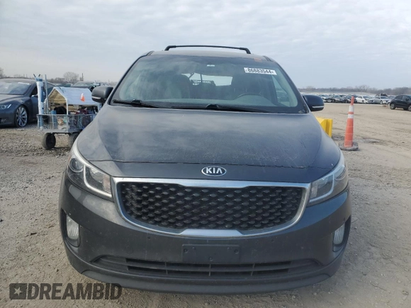 2017 Kia Sedona EX with VIN KNDMC5C18H6334313, listed as a Copart auction lot 86883544 with 153,944 mi miles and Salvage Title. Bid and sale history available at DreamBid. Image 5.