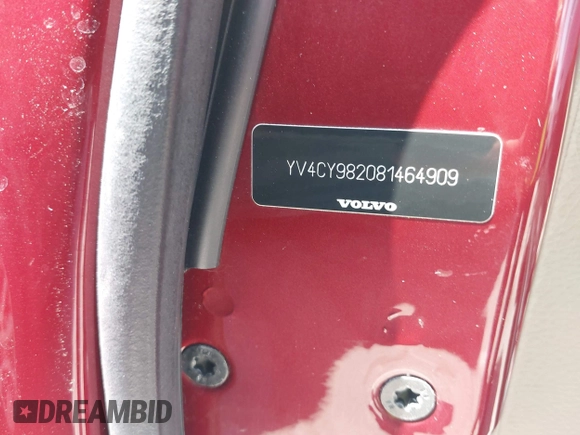 2008 Volvo XC90 I6 с VIN YV4CY982081464909, выставлен на аукционе IAAI как лот 41933302 с пробегом 167 255 миль миль и . История ставок и продаж доступна на DreamBid. Изображение 9.