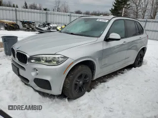 2015 BMW X5 xDrive35d with VIN 5UXKS4C58F0J97766, listed as a Copart auction lot 86713734 with 197,080 mi miles and Salvage Title. Bid and sale history available at carsss.com. Image 1.