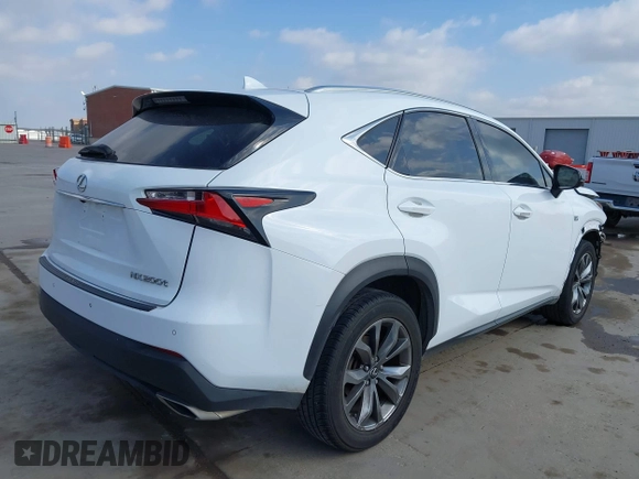2016 Lexus NX 200t with VIN JTJYARBZ1G2039501, listed as a IAAI auction lot 41796628 with 99,924 mi miles. Bid and sale history available at carsss.com. Image 4.