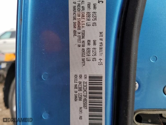 2015 Dodge Charger RT with VIN 2C3CDXCT3FH826687, listed as a Copart auction lot 47468605 with NaN miles and Salvage Title. Bid and sale history available at carsss.com. Image 12.