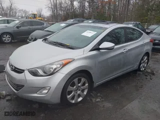 2012 Hyundai Elantra GLS with VIN KMHDH4AE6CU448280, listed as a IAAI auction lot 41548514 with 211,089 mi miles. Bid and sale history available at carsss.com. Image 2.
