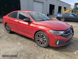 2024 Volkswagen Jetta Sport with VIN 3VWBM7BU7RM005970, listed as a Copart auction lot 48370895 with 48,975 mi miles and Salvage Title. Bid and sale history available at carsss.com. Image 4.