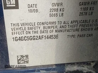 2010 Buick LaCrosse CXL с VIN 1G4GC5GG2AF144536, выставлен на аукционе IAAI как лот 42518600 с пробегом 214 910 миль миль и . История ставок и продаж доступна на DreamBid. Изображение 9.