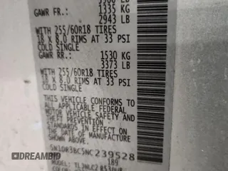 2022 Nissan Pathfinder SV с VIN 5N1DR3BC5NC239528, выставлен на аукционе Copart как лот 59154245 с пробегом 39 324 миль миль и Списание • Salvage title. История ставок и продаж доступна на DreamBid. Изображение 14.