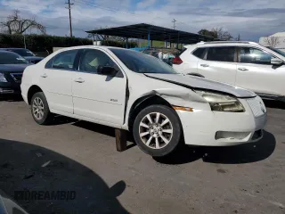 2008 Mercury Milan with VIN 3MEHM07Z48R636121, listed as a Copart auction lot 45769745 with 199,031 mi miles and Salvage Title. Bid and sale history available at carsss.com. Image 4.