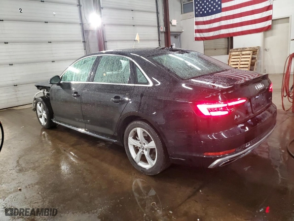 2019 Audi A4 Premium with VIN WAUDNAF40KN019976, listed as a Copart auction lot 86316194 with NaN miles and Salvage Title. Bid and sale history available at carsss.com. Image 2.
