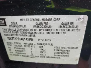 2004 GMC Envoy SLT with VIN 1GKET12S146143709, listed as a IAAI auction lot 42208536 with 179,552 mi miles and . Bid and sale history available at DreamBid. Image 9.