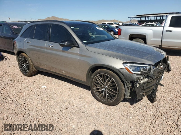 2020 Mercedes-Benz GLC with VIN W1N0G6EB3LF814730, listed as a Copart auction lot 72525244 with 46,978 mi miles and Salvage Title. Bid and sale history available at carsss.com. Image 4.