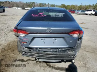 2023 Toyota Corolla LE with VIN JTDB4MEE1P3009369, listed as a Copart auction lot 43608735 with 52,551 mi miles and Salvage Title. Bid and sale history available at carsss.com. Image 6.