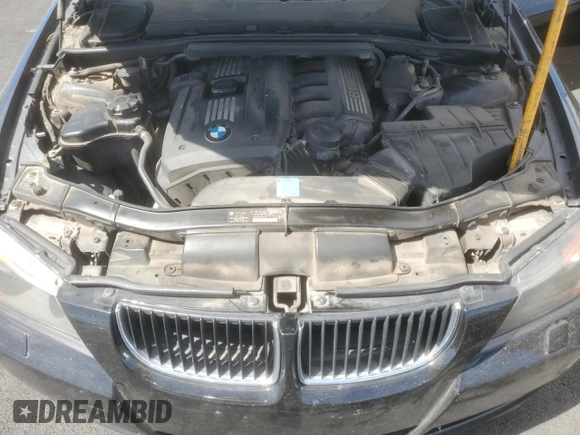 2007 BMW 3 Series 328xi with VIN WBAVC93587KX59628, listed as a Copart auction lot 60753115 with 161,868 mi miles and Salvage title. Bid and sale history available at DreamBid. Image 11.
