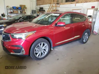 2020 Acura RDX w/Technology Pkg with VIN 5J8TC2H54LL025827, listed as a Copart auction lot 60447193 with 34,207 mi miles. Bid and sale history available at carsss.com. Image 1.