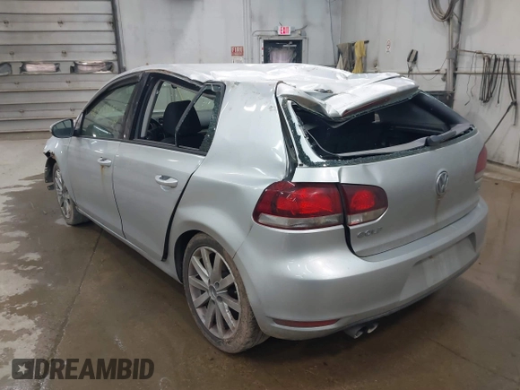 2012 Volkswagen Golf TDI with VIN WVWNM7AJ8CW333137, listed as a IAAI auction lot 42585466 with 213,587 mi miles and . Bid and sale history available at DreamBid. Image 3.