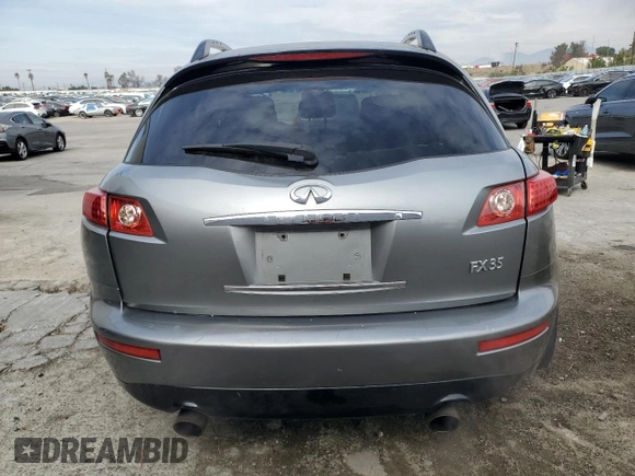2007 Infiniti FX with VIN JNRAS08U87X102217, listed as a Copart auction lot 43240835 with 146,390 mi miles and Salvage Title. Bid and sale history available at carsss.com. Image 6.
