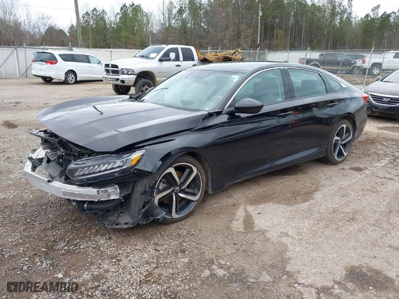 2022 Honda Accord Sedan Sport SE with VIN 1HGCV1F48NA015718, listed as a IAAI auction lot 41233580 with 50,066 mi miles. Bid and sale history available at carsss.com. Image 2.