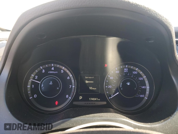 2015 Hyundai Azera Limited z VIN KMHFH4JG2FA431962, wystawiony jako Copart lot #46004945 z przebiegiem 174 041 mil mil oraz Szkoda całkowita • Salvage title. Historia ofert i sprzedaży dostępna na DreamBid. Obrazek 9.