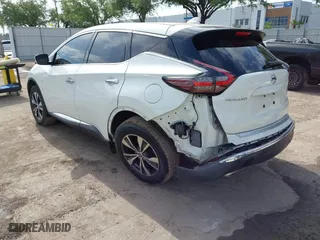 2020 Nissan Murano S with VIN 5N1AZ2AJ6LN163493, listed as a IAAI auction lot 42122077 with 43,989 mi miles. Bid and sale history available at carsss.com. Image 3.