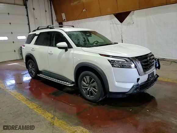 2022 Nissan Pathfinder SV with VIN 5N1DR3BC0NC246077, listed as a Copart auction lot 48741345 with 38,772 mi miles and Salvage Title. Bid and sale history available at carsss.com. Image 14.