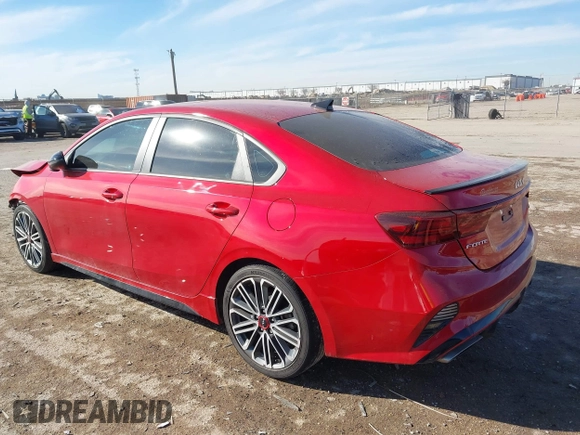 2023 Kia Forte GT with VIN 3KPF44ACXPE563556, listed as a IAAI auction lot 41324243 with 35,872 mi miles and . Bid and sale history available at carsss.com. Image 3.