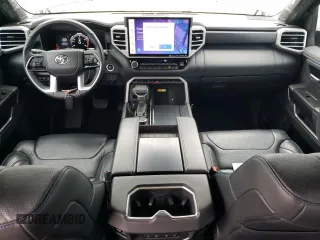 2023 Toyota Tundra 2WD Platinum with VIN 5TFNA5ABXPX029779, listed as a Copart auction lot 44708015 with 25,718 mi miles and Salvage Title. Bid and sale history available at carsss.com. Image 8.