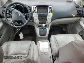 2006 Lexus RX 400h with VIN JTJHW31U760017663, listed as a Copart auction lot 58239885 with 195,120 mi miles and Salvage title. Bid and sale history available at DreamBid. Image 8.