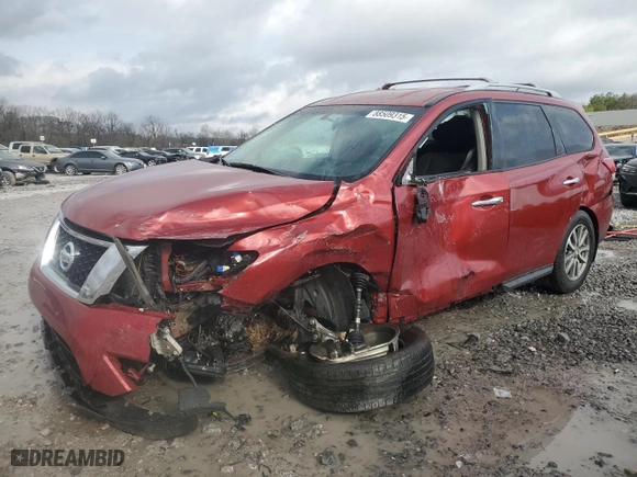 2016 Nissan Pathfinder SL with VIN 5N1AR2MN4GC666407, listed as a Copart auction lot 88509315 with 0 mi miles and Salvage Title. Bid and sale history available at carsss.com. Image 1.