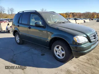 2001 Mercedes-Benz M-Class with VIN 4JGAB54E21A257928, listed as a Copart auction lot 77789424 with 98,228 mi miles and Clean Title. Bid and sale history available at carsss.com. Image 4.
