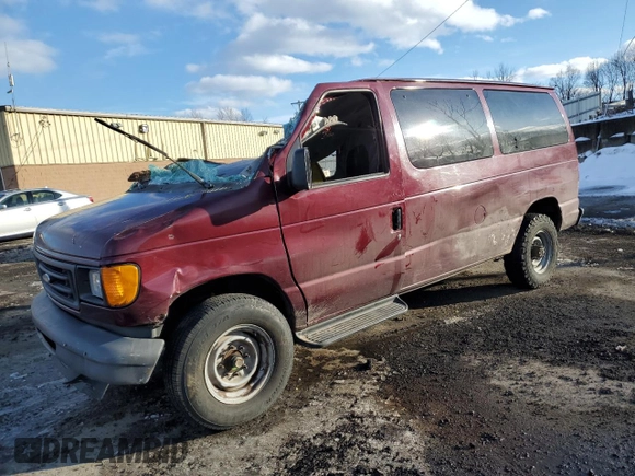 2007 Ford Econoline Passenger XL with VIN 1FBNE31L97DA48752, listed as a Copart auction lot 45878525 with Not provided miles and Salvage title. Bid and sale history available at DreamBid. Image 1.