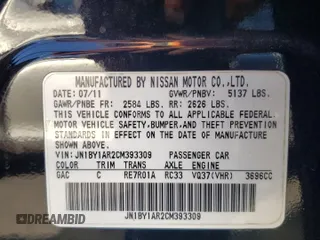 2012 Infiniti M37 with VIN JN1BY1AR2CM393309, listed as a Copart auction lot 76657634 with 109,375 mi miles and Salvage Title. Bid and sale history available at carsss.com. Image 12.