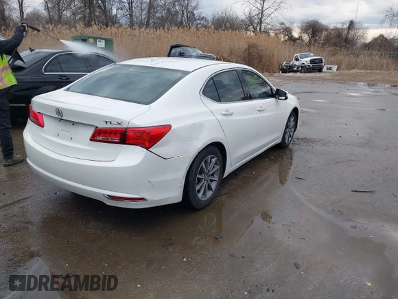2018 Acura TLX Technology with VIN 19UUB1F57JA002314, listed as a IAAI auction lot 41641179 with 125,418 mi miles and . Bid and sale history available at carsss.com. Image 4.